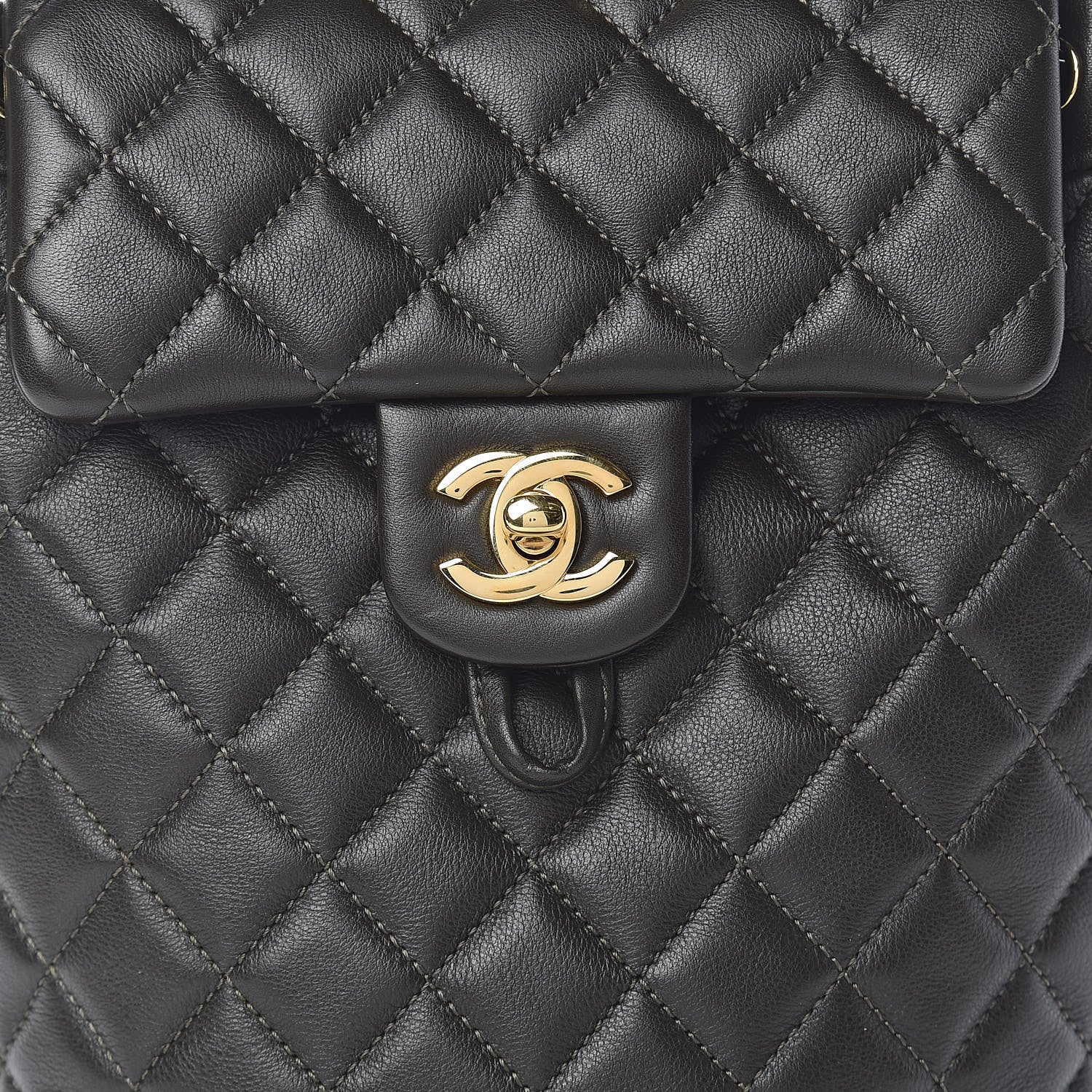 Chanel Calfskin Quilted Mini Urban Spirit Backpack Dark Brown 8 of 10
