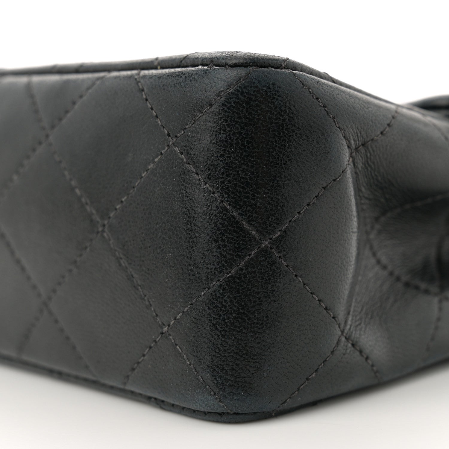 Chanel Lambskin Quilted Mini Square Flap Black 10 of 12