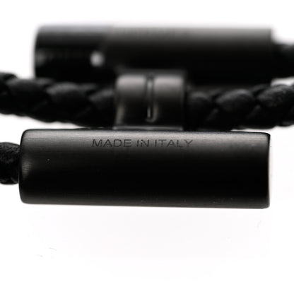 Hermes Swift Double Wrap Cord Tournis Tresse Bracelet T4 Black 4 of 6