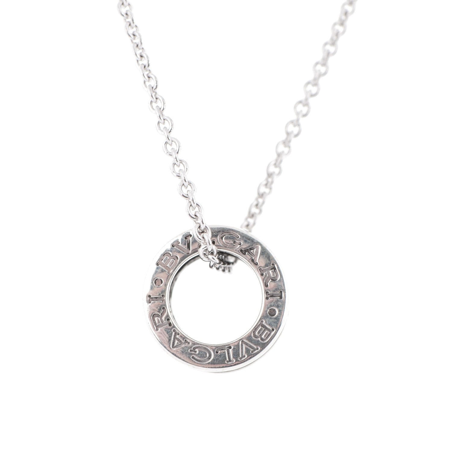 Bulgari Sterling Silver Ceramic Save The Children Pendant Necklace 3 of 4