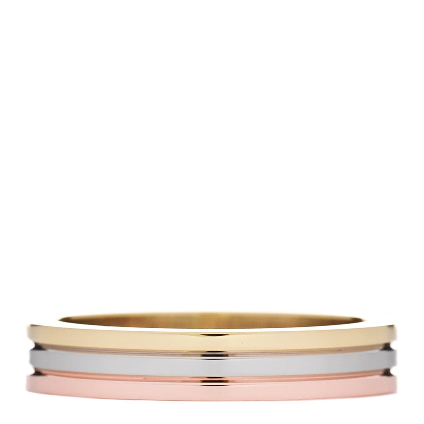 18K Pink White Yellow Gold 3.5mm Vendome Louis Cartier Wedding Band Ring 50 5.25