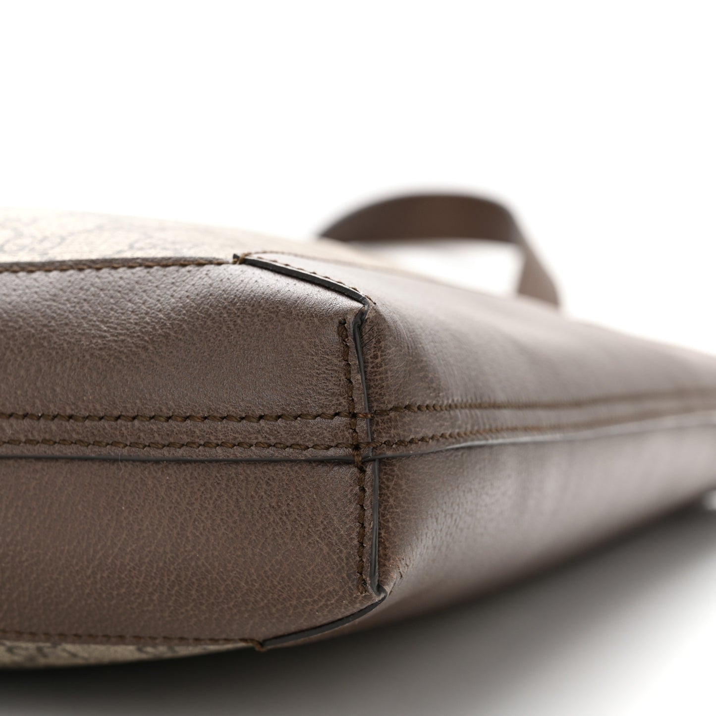 GG Supreme Monogram Web Large Ophidia Vertical Shopping Tote Brown