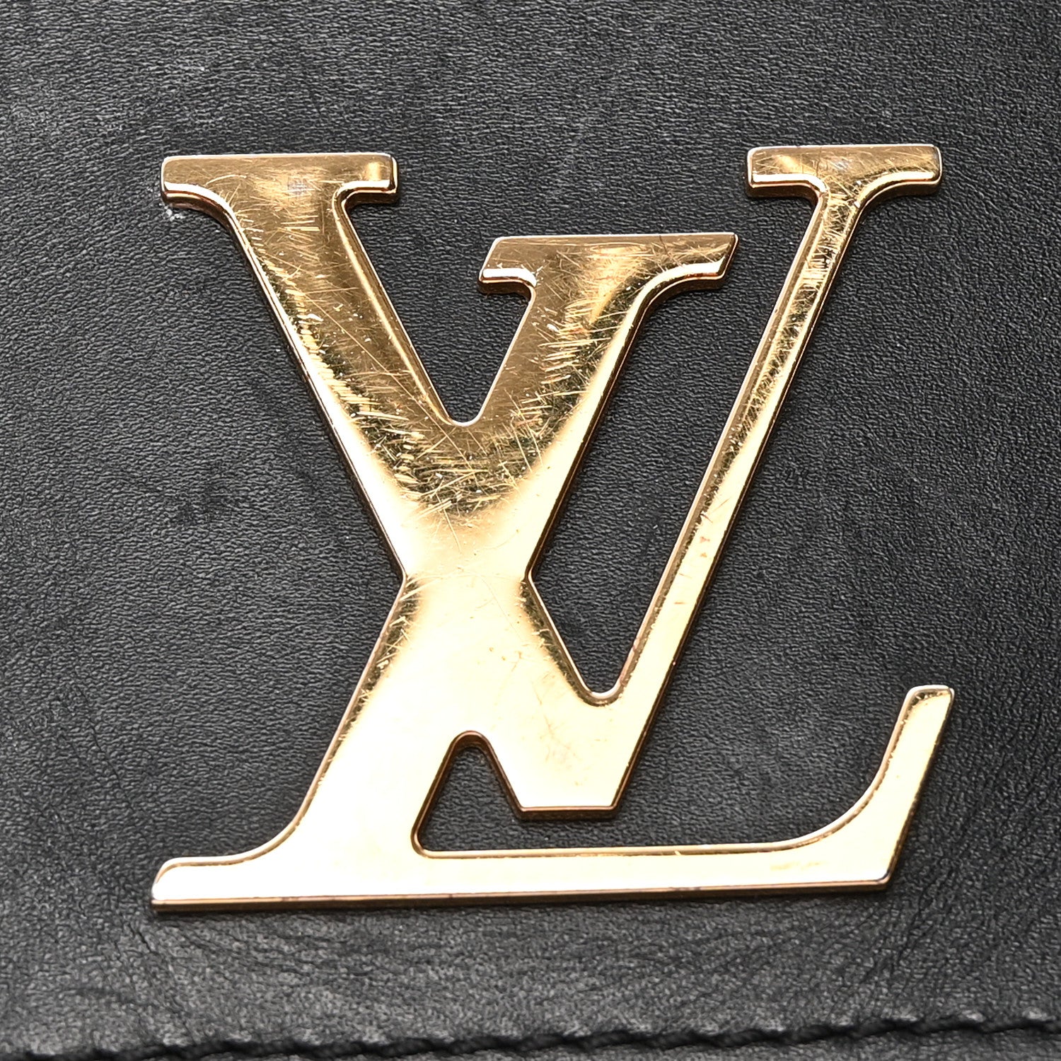 Louis Vuitton Calfskin Studded Chain Louise Black 13 of 13
