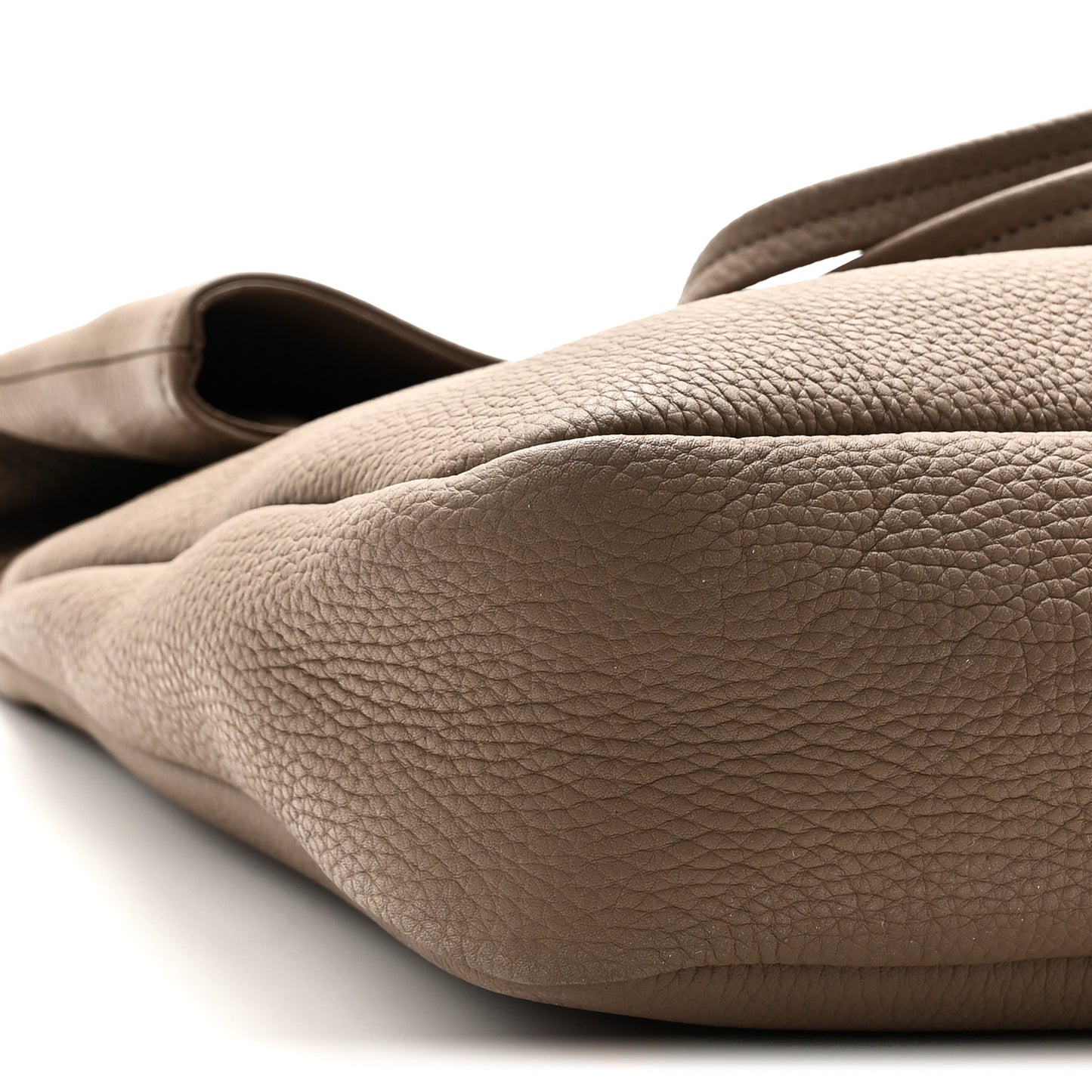 Matte Grained Calfskin Everett Tote  Dove Grey