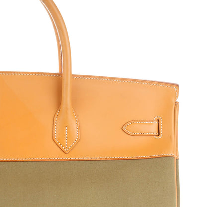 Hermes Natural Barenia Toile Birkin 40 30 of 32
