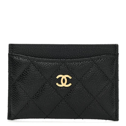 Chanel Caviar Quilted Card Holder Black 1 of 9