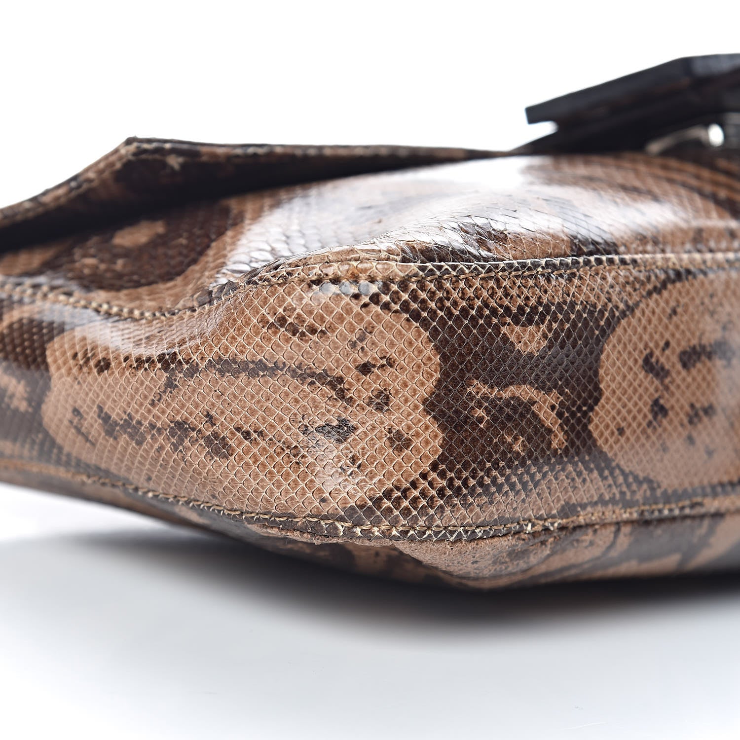 Fendi Snakeskin Baguette Brown 7 of 9