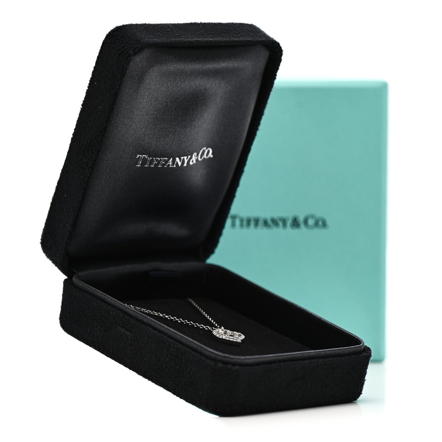 Tiffany Platinum Diamond Enchant Heart Pendant Necklace 6 of 6