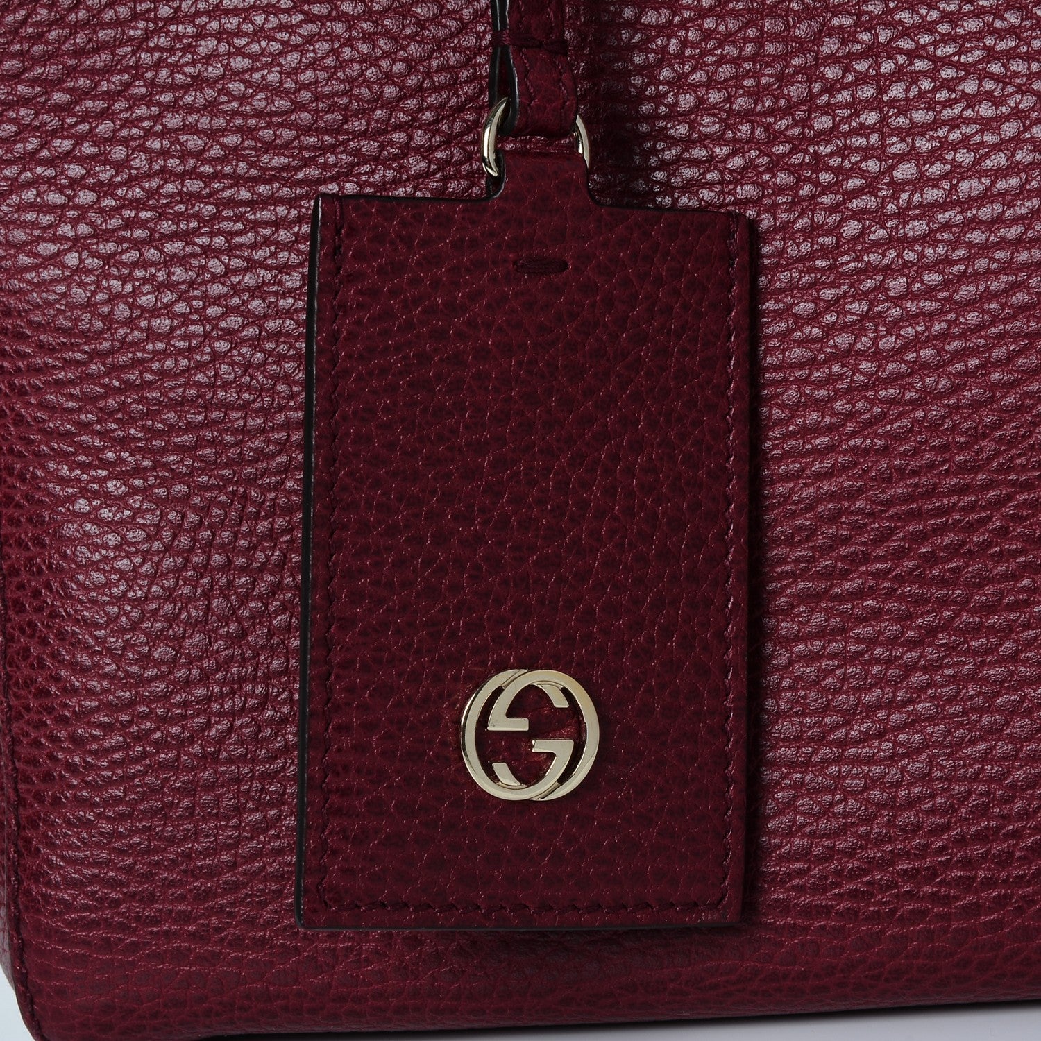 Gucci Dollar Calfskin Small Swing Tote Raspberry 8 of 9