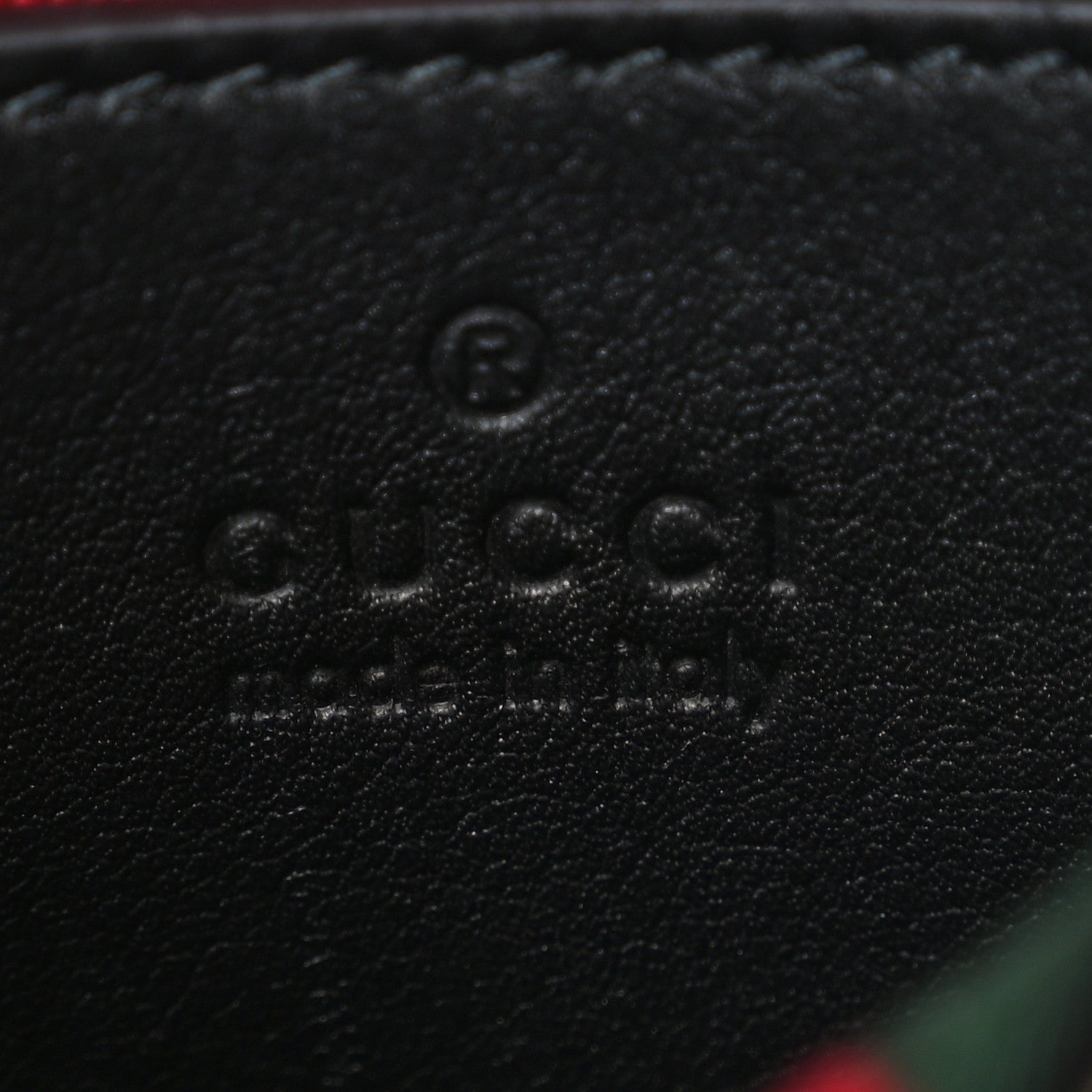 Gucci GG Supreme Monogram Textured Calfskin Small Emblem Shoulder Bag Beige Black 6 of 10