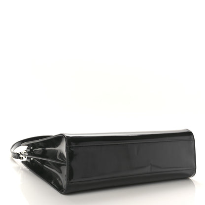 Saint Laurent Patent Calfskin Large Thin Sac De Jour Black 5 of 11