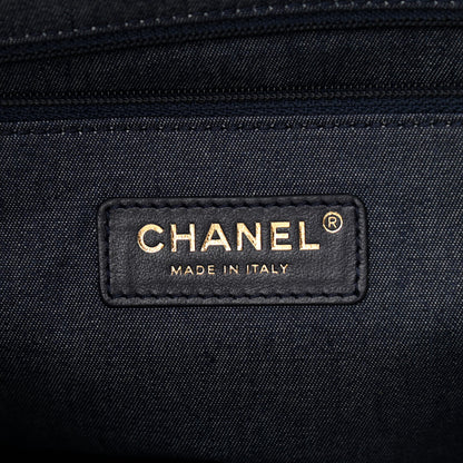 Chanel Lambskin Resin Elegant Maxi Hobo Black 6 of 11