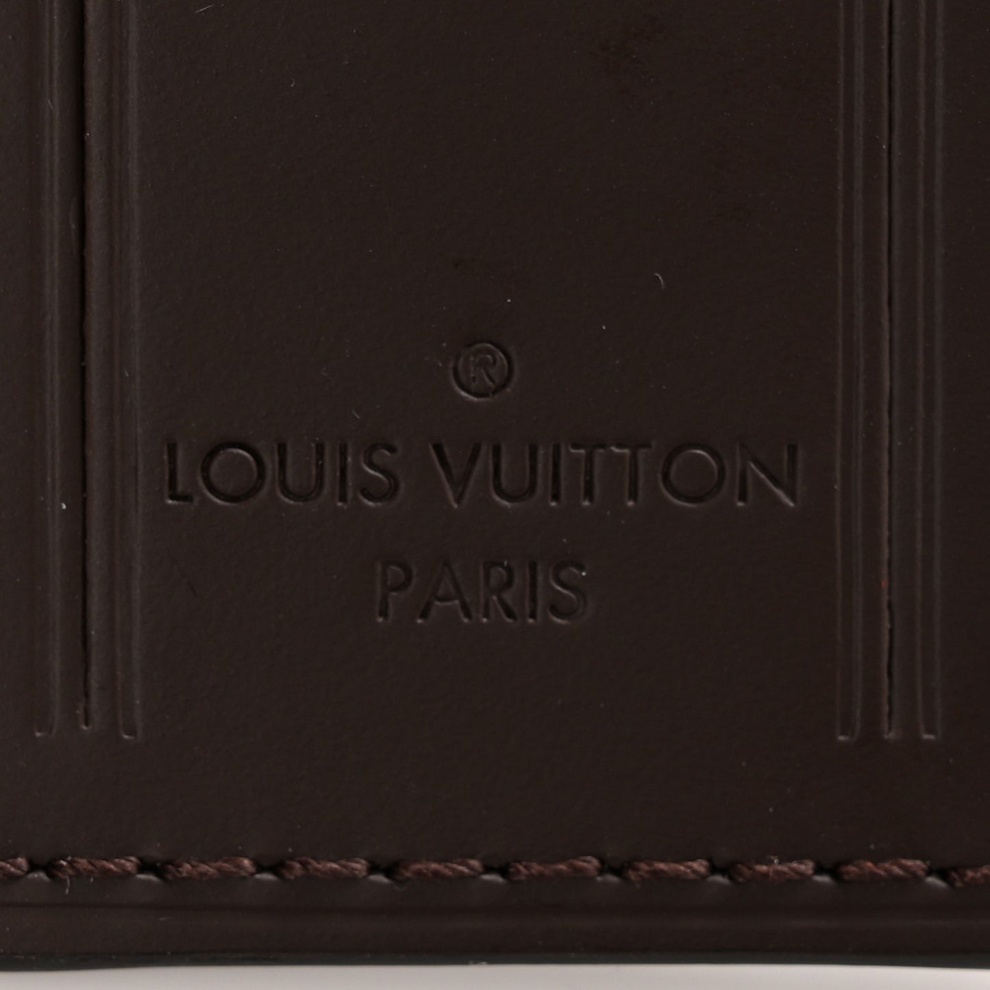 Calfskin Luggage Tag Ebene