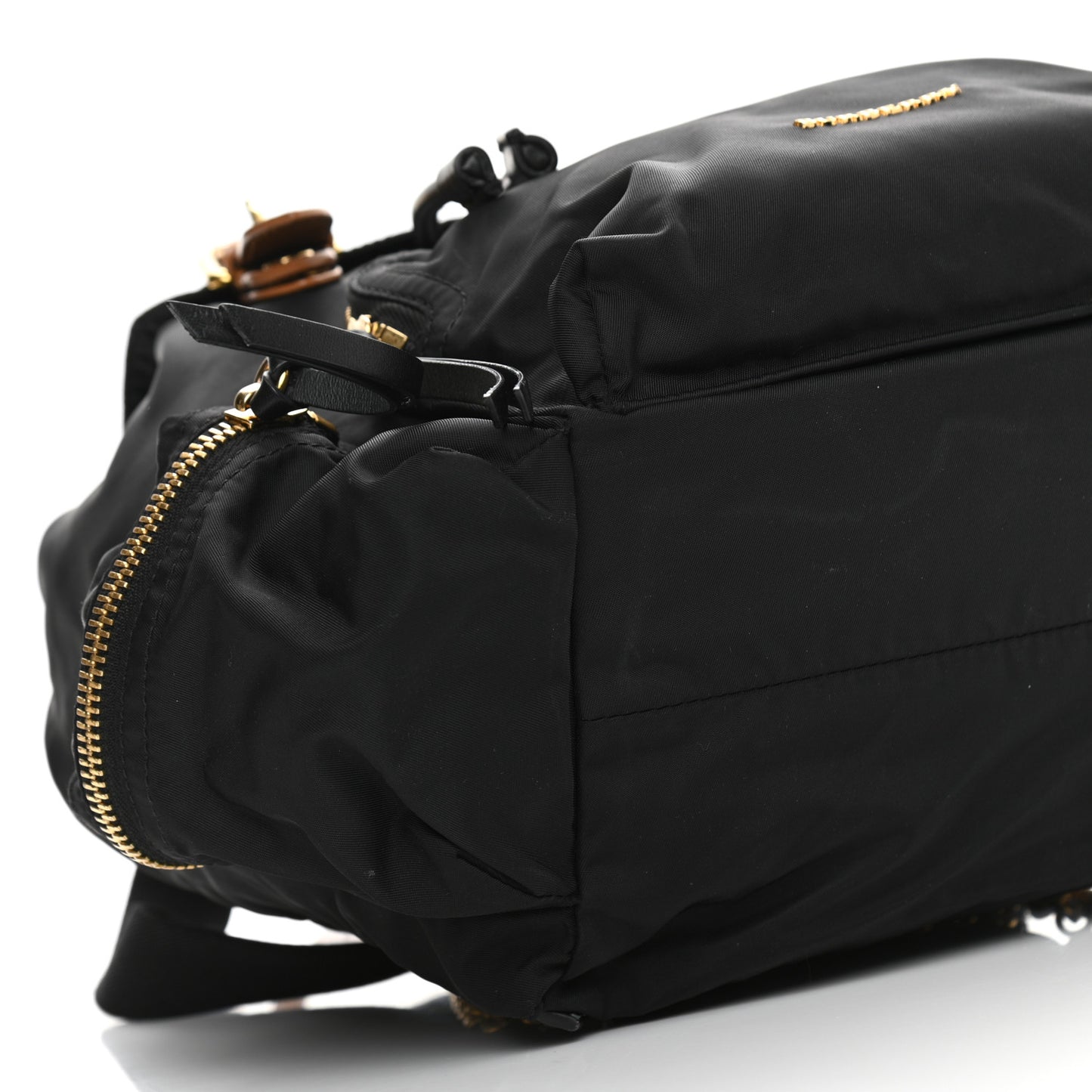 Nylon Medium Rucksack Backpack Black