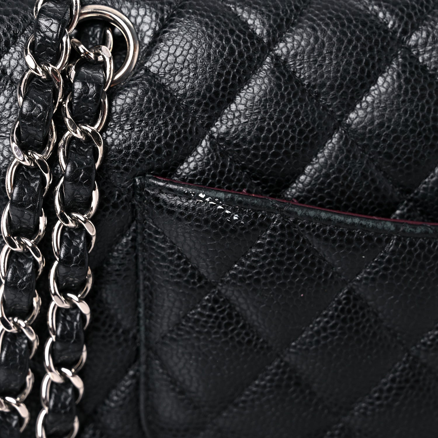 Chanel Caviar Quilted Medium Double Flap Black 20 of 22
