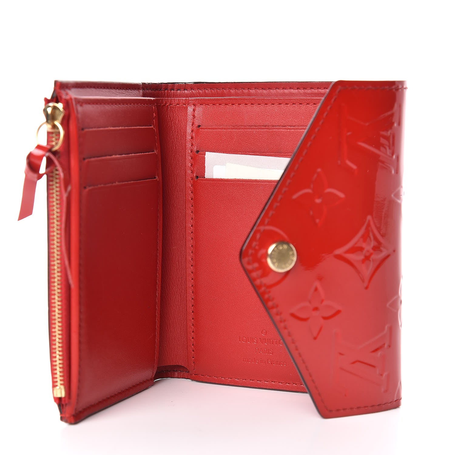 Louis Vuitton Vernis Victorine Wallet Cherry 5 of 10