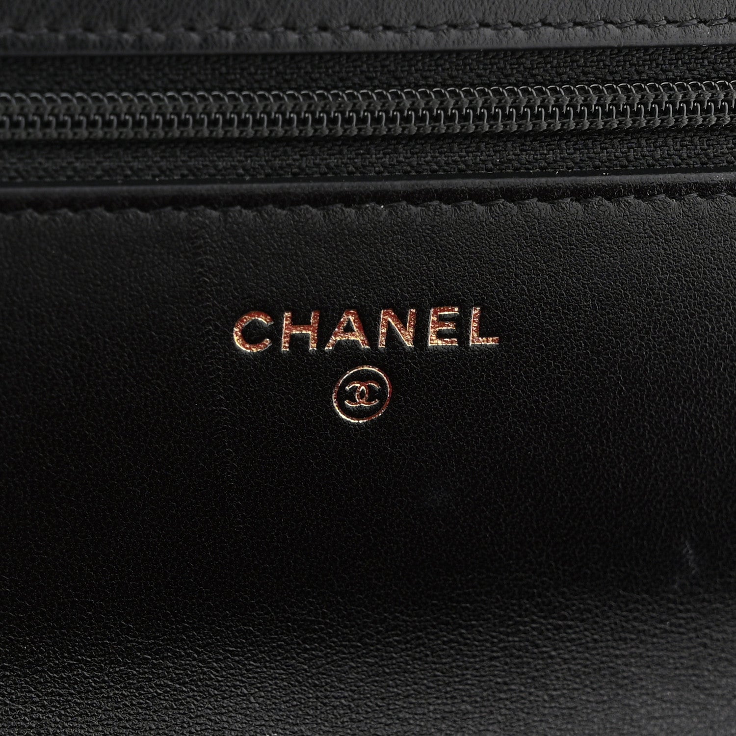 Chanel Lambskin Quilted Chanel 19 Wallet On Chain WOC Black 11 of 29