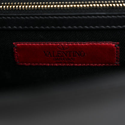Valentino Garavani Vitello Medium Glam Lock Rockstud Flap Black 6 of 10