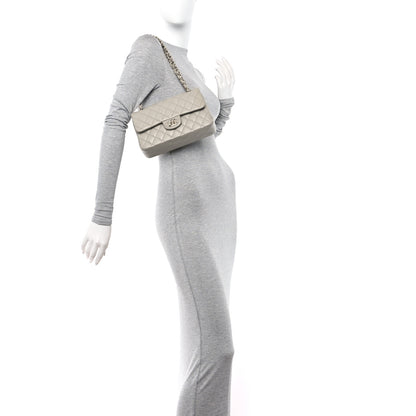 Chanel Lambskin Quilted Small Double Flap Grey 2 of 12