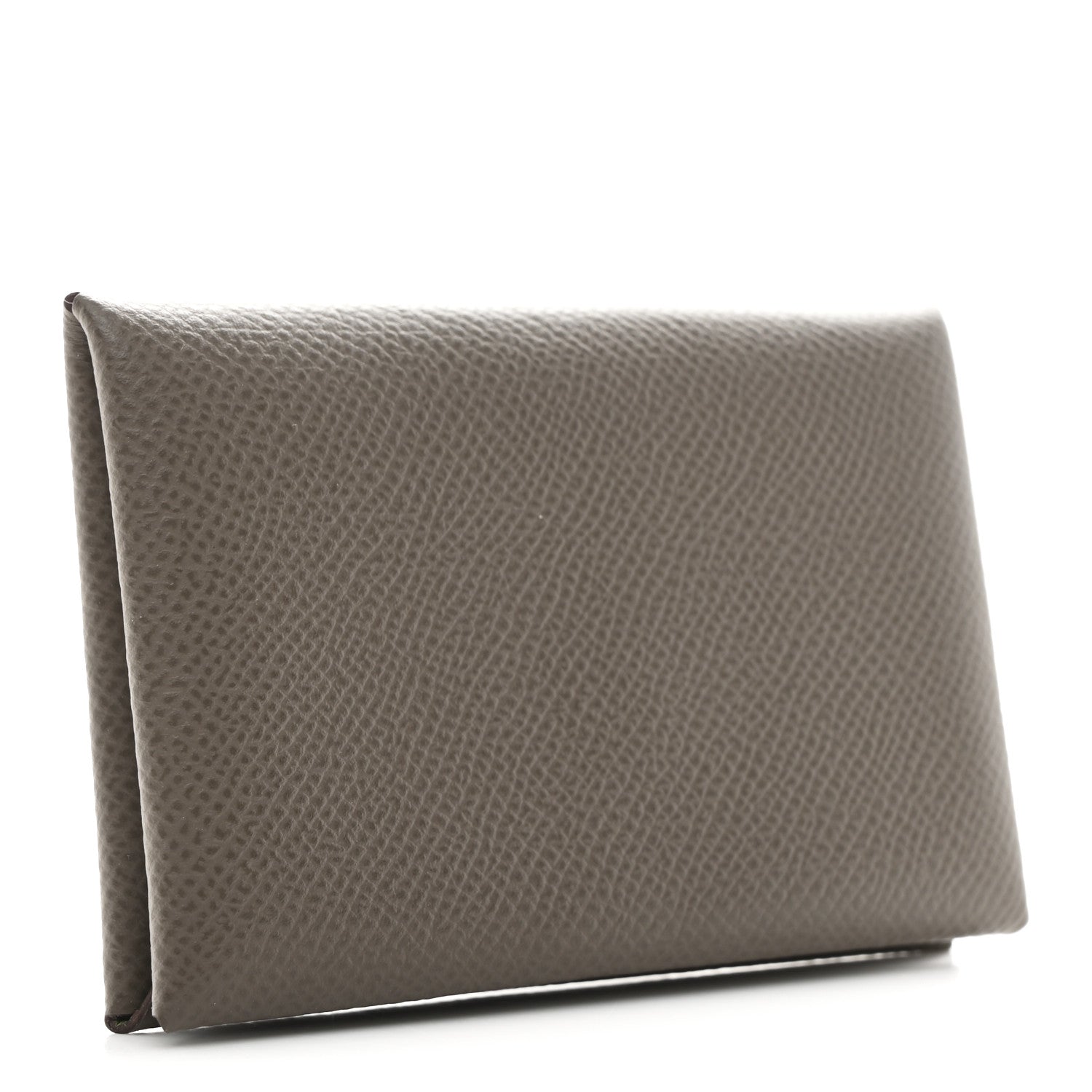 Hermes Epsom Verso Calvi Card Case Etain Vert Criquet 3 of 7