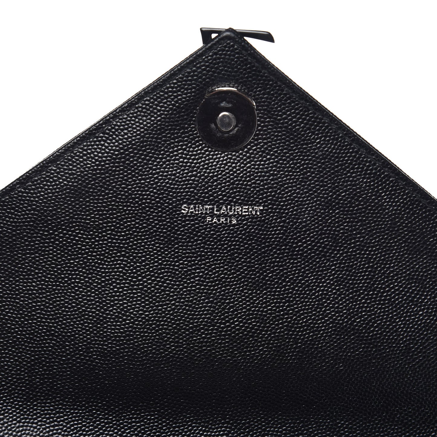 Grain De Poudre Textured Mixed Matelasse Large Triquilt Monogram Monochrome Satchel Black