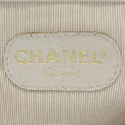 Chanel Caviar Drawstring Shoulder Bag White 7 of 10