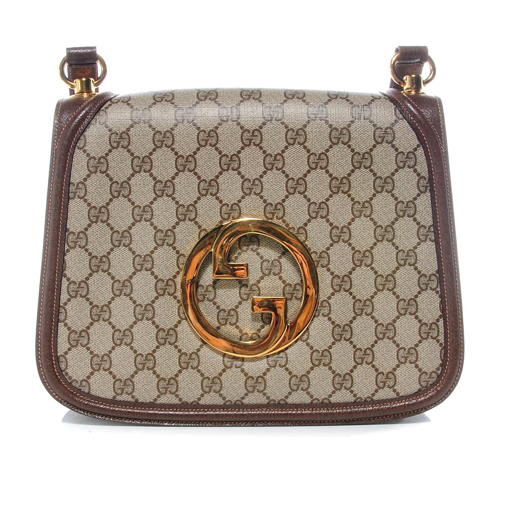 Gucci Monogram GG Shoulder Bag Brown 1 of 6