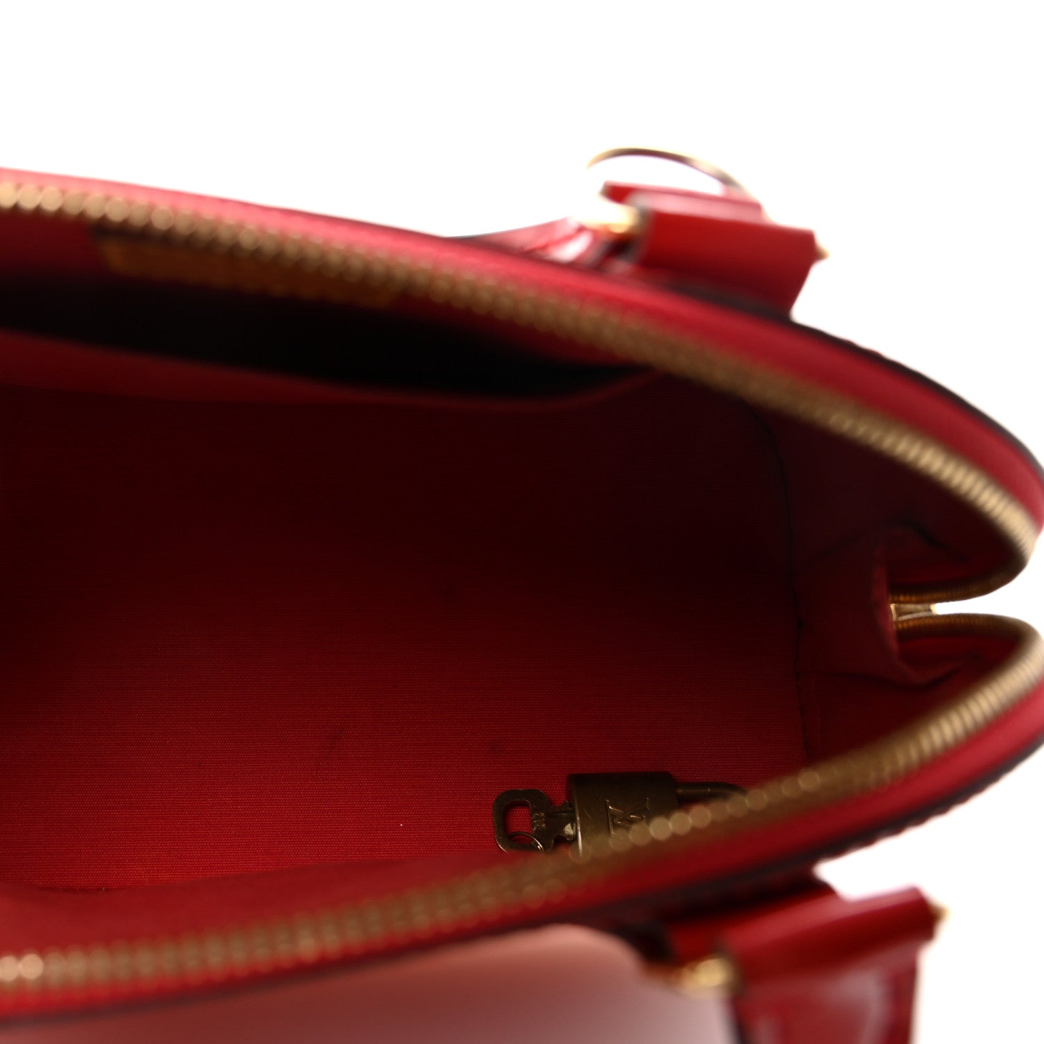 Louis Vuitton Vernis Alma BB Cherry 5 of 9