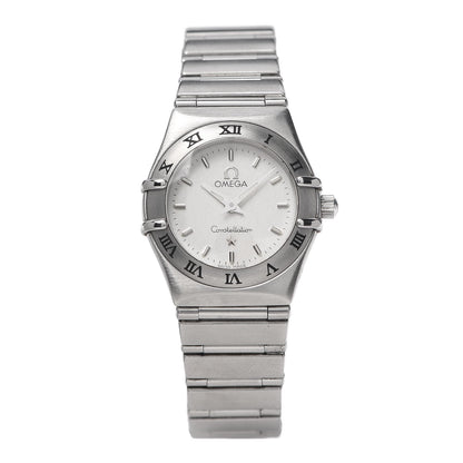 Omega Stainless Steel 22mm Constellation Quartz Watch White 1562.30 1 of 6