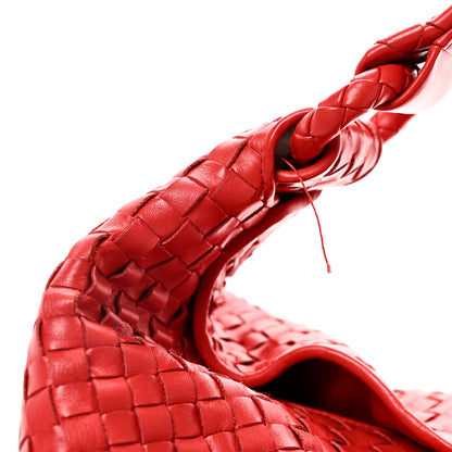 Bottega Veneta Nappa Intrecciato Large Hobo Red 9 of 9