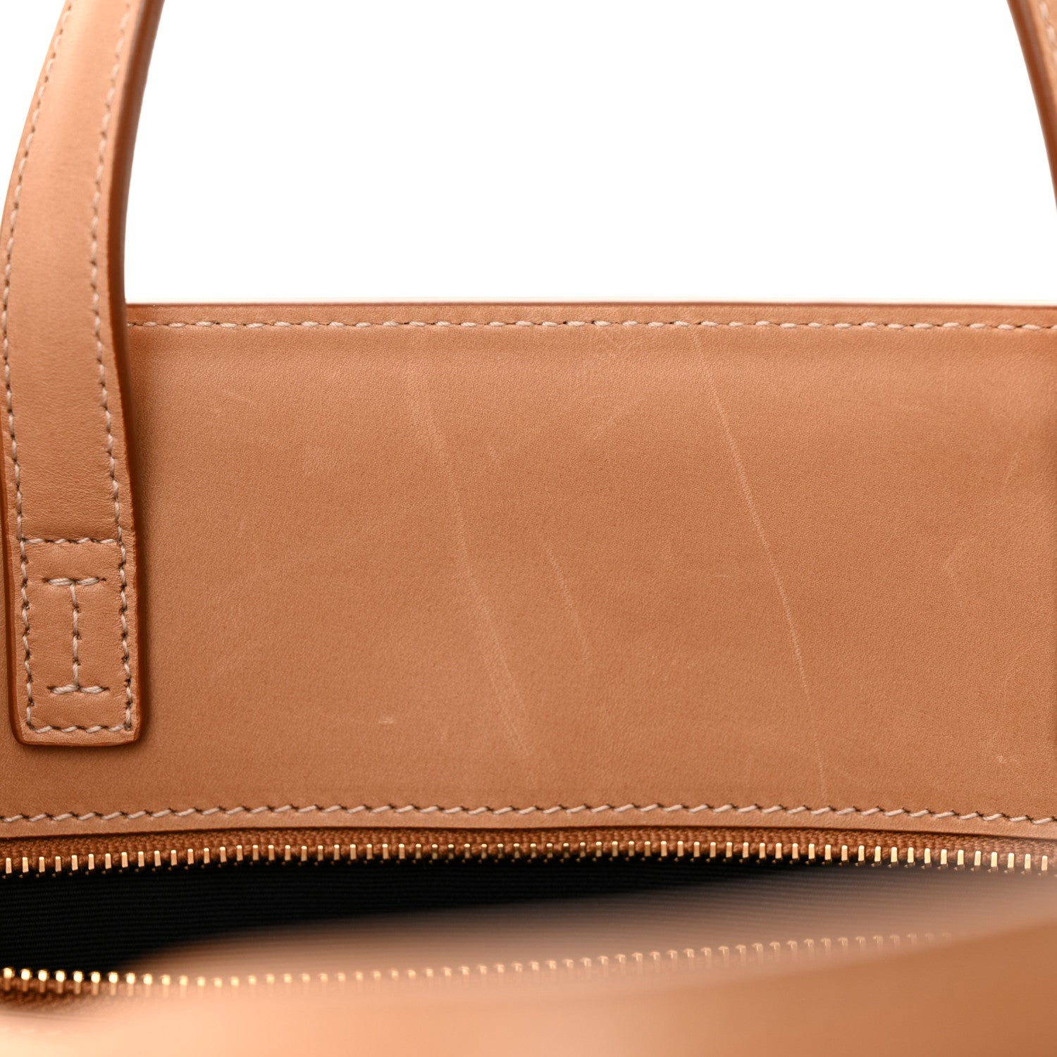 Saint Laurent Canvas Calfskin Medium Manhattan Shopper Tote Natural Brown 11 of 11