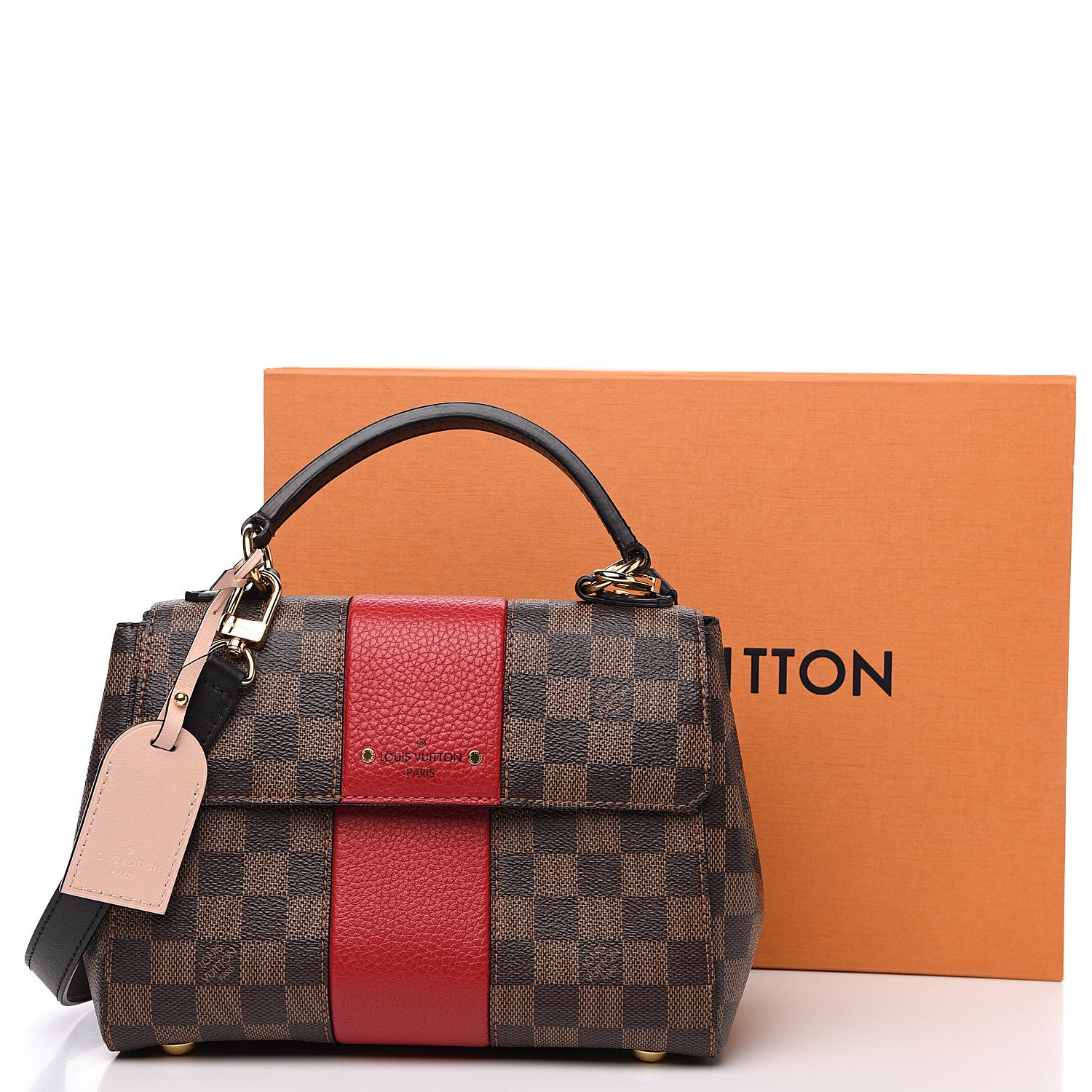 Louis Vuitton Damier Ebene Bond Street BB Scarlet 8 of 8