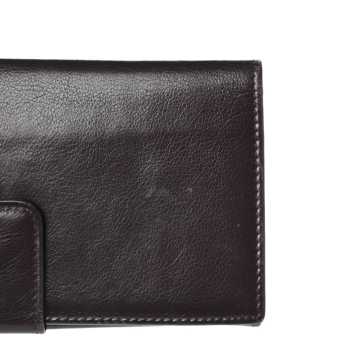 Calfskin Bamboo Continental Wallet Brown