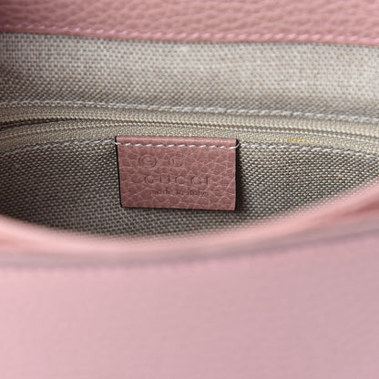 Gucci Dollar Calfskin Interlocking G Top Handle Shoulder Bag Soft Pink 6 of 8