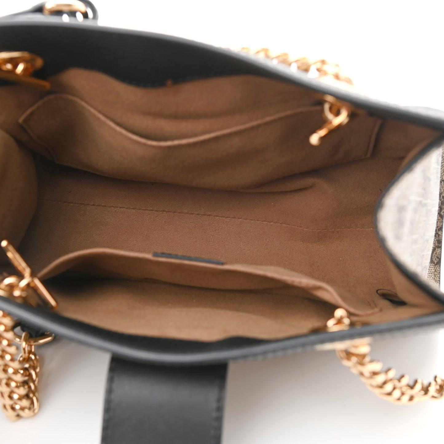 GG Supreme Monogram Small Padlock Tote Black