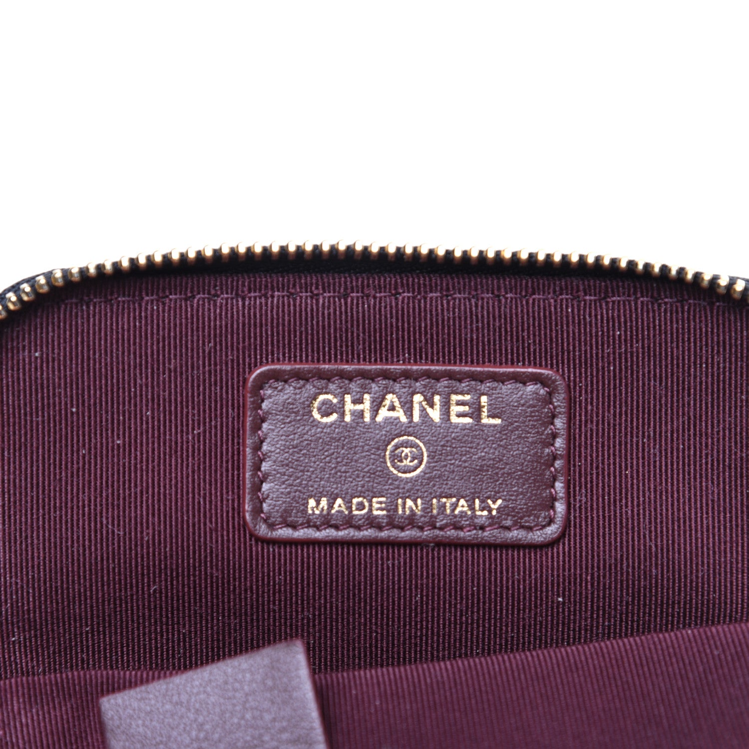 Chanel Caviar Quilted Zip Card Holder Wallet Black 8 of 11