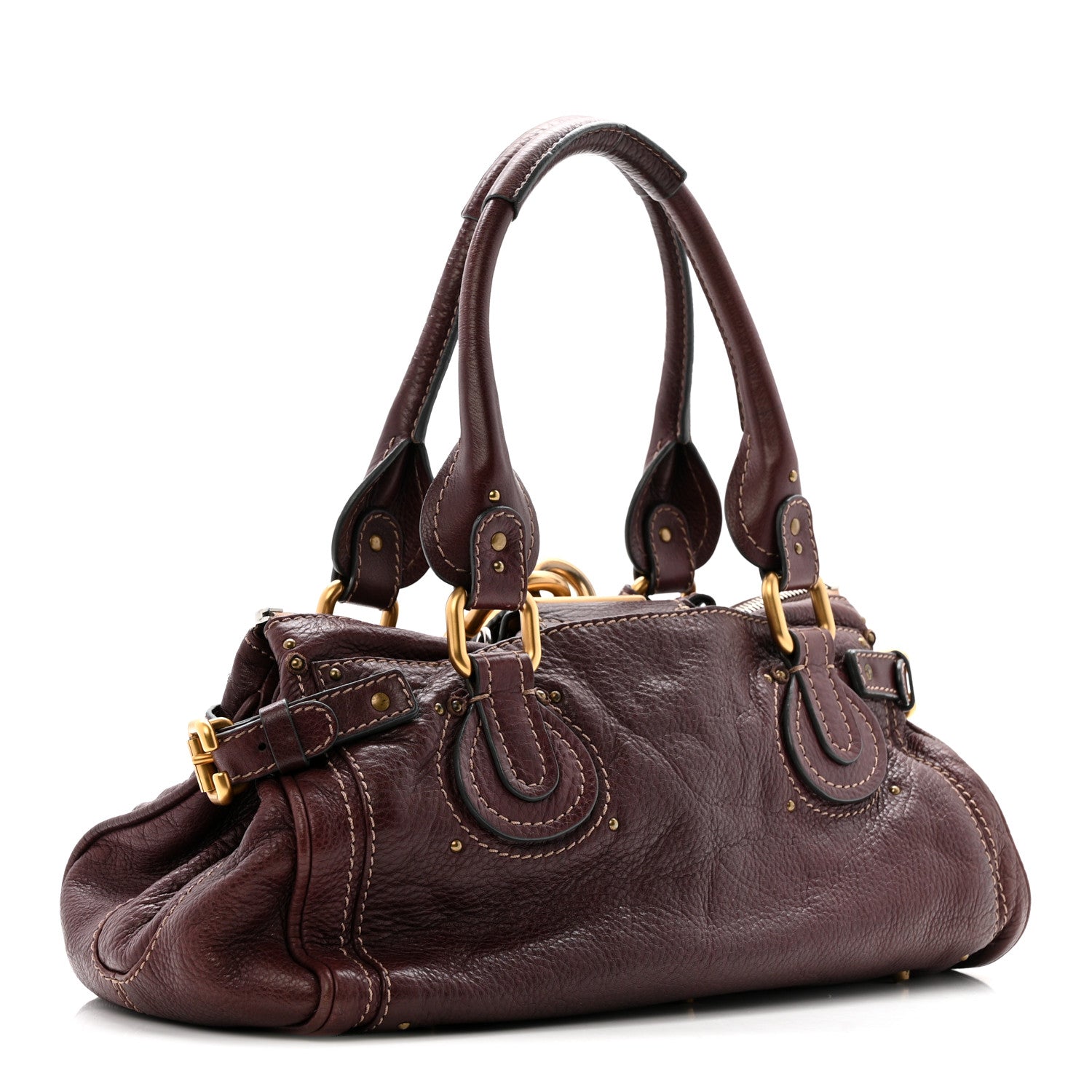 Chloe Calfskin Medium Paddington Satchel Chocolate 3 of 13