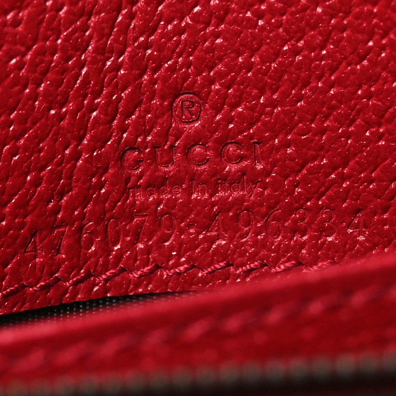 Gucci GG Supreme Monogram Web Queen Margaret Chain Wallet Red 5 of 9