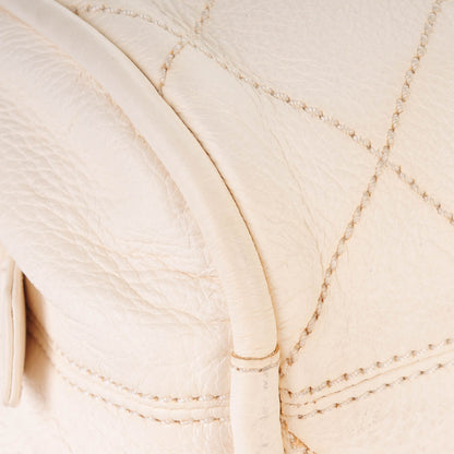 Chanel Calfskin Round Bowling Bag White 8 of 9