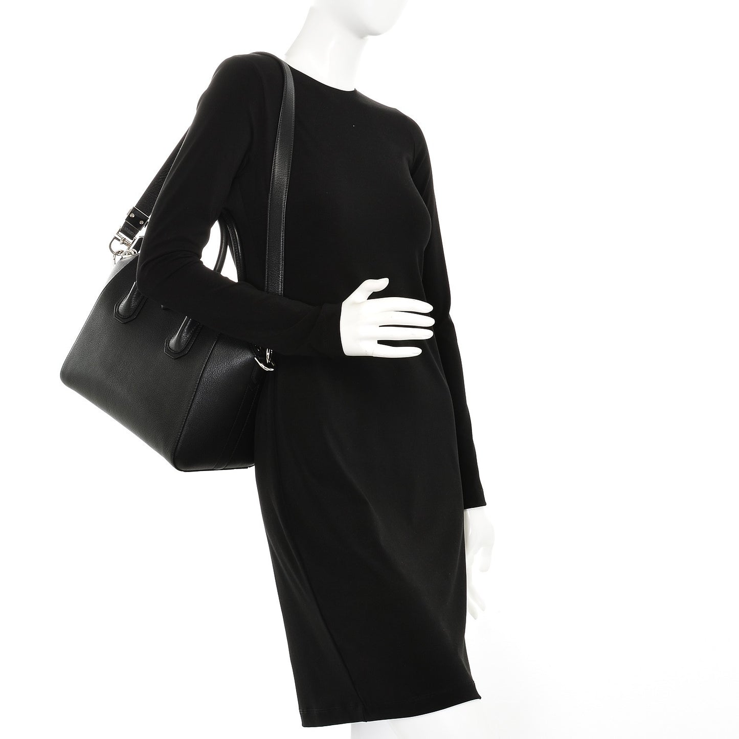 Sugar Goatskin Small Antigona Black