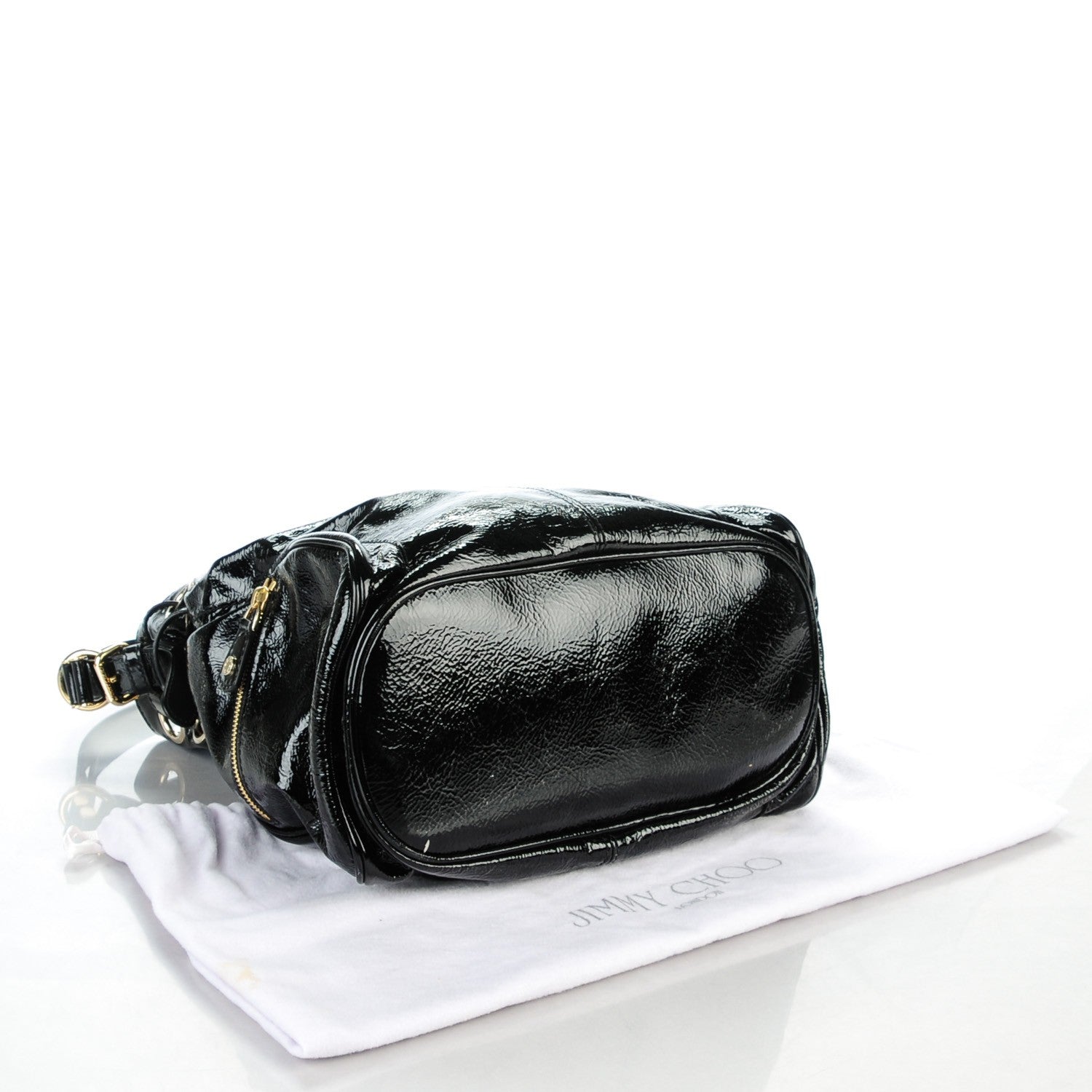 Jimmy Choo Patent Ramona Bucket Bag Black 4 of 6