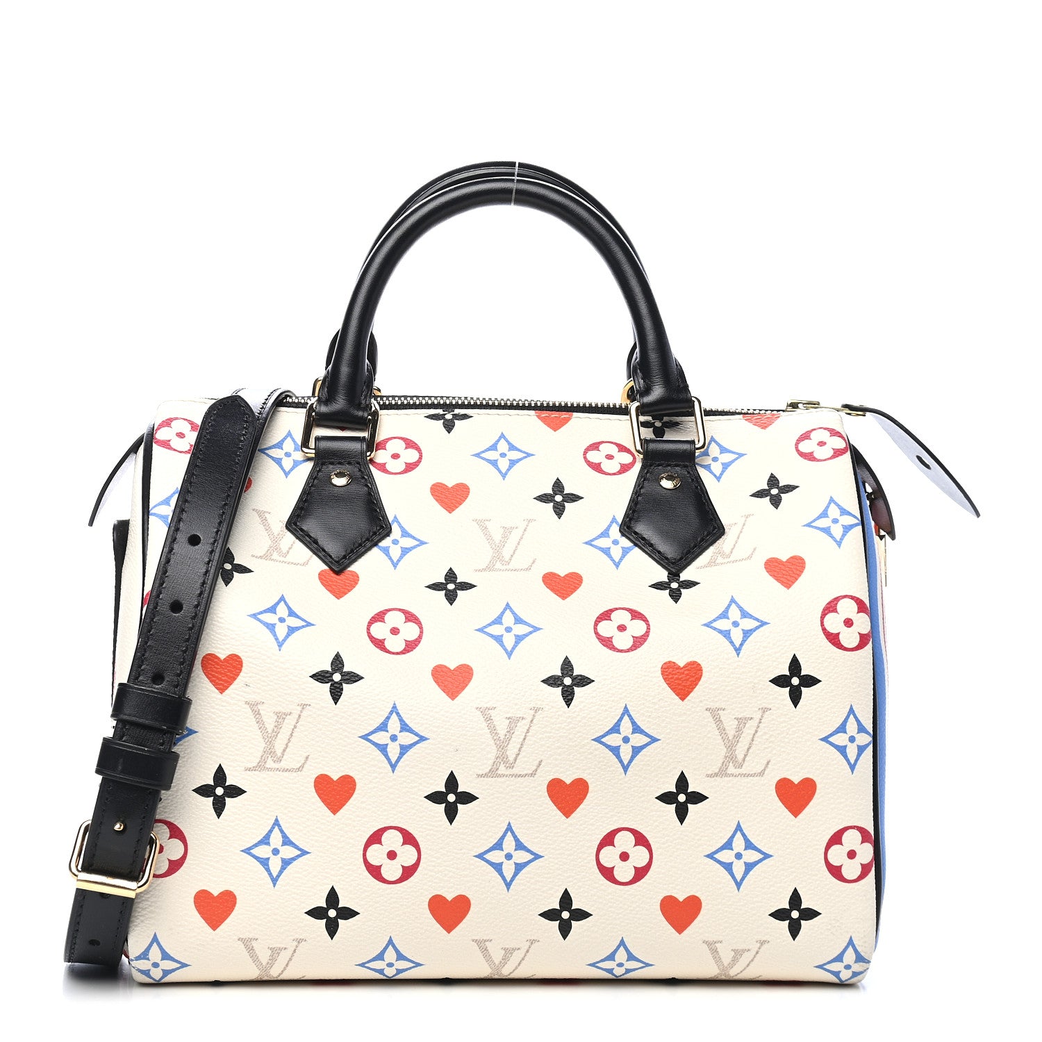 Louis Vuitton Game On Speedy Bandouliere 25 White 1 of 8
