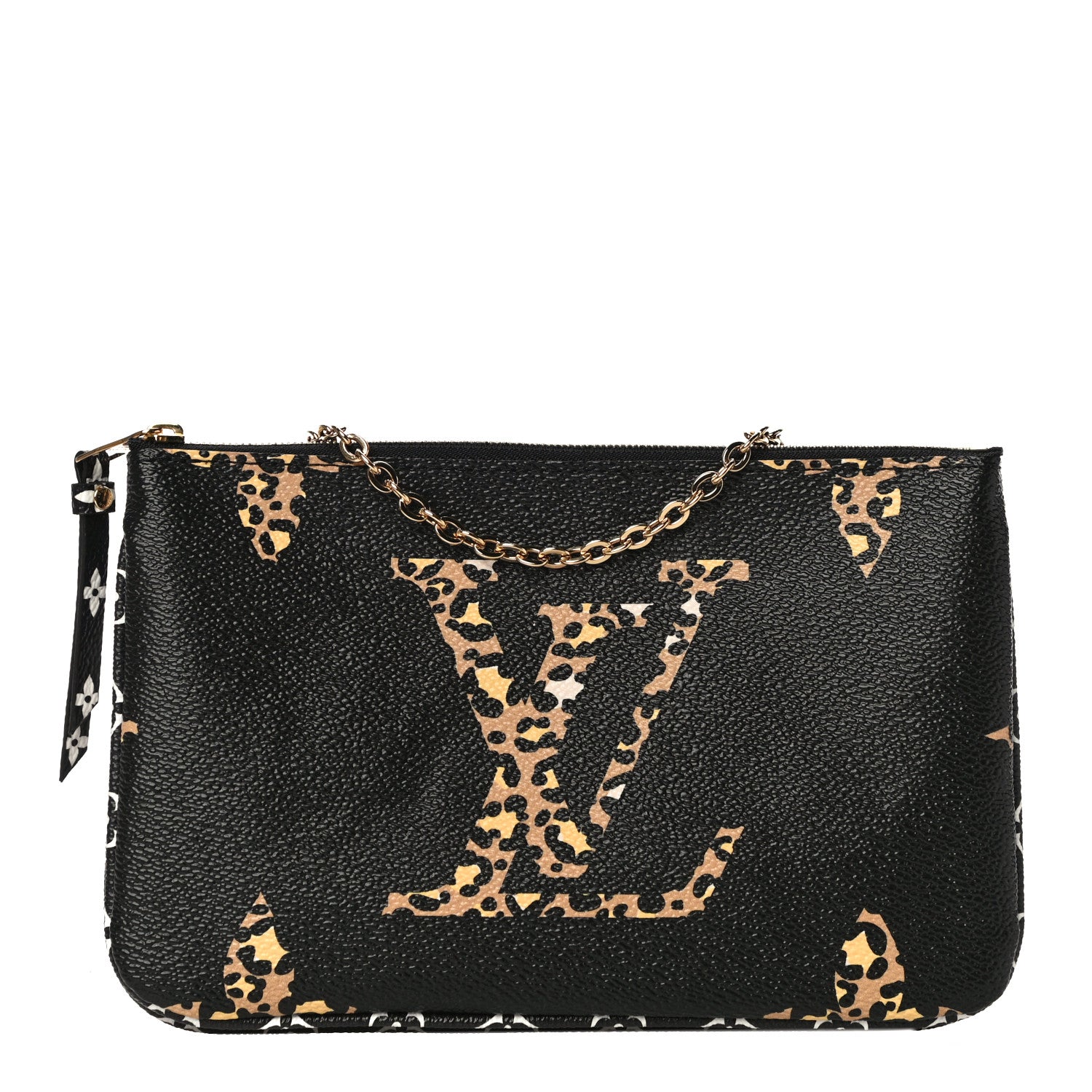 Louis Vuitton Monogram Giant Jungle Pochette Double Zip Black 1 of 9
