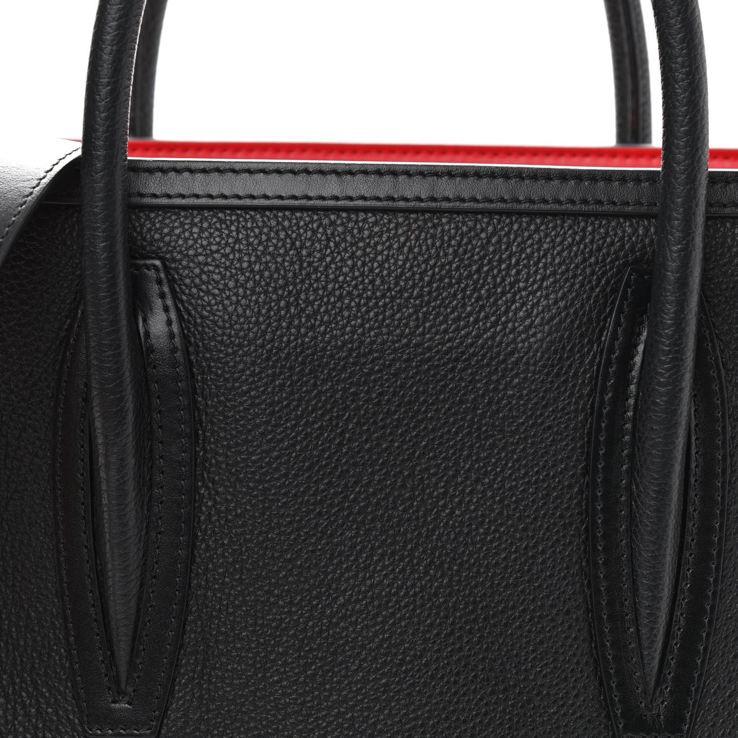 Calfskin Empire Patent Studded Medium Paloma Black