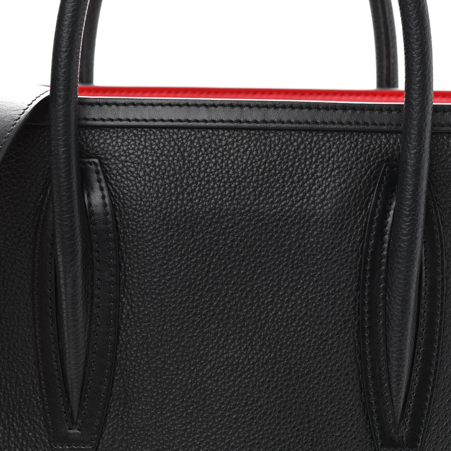 Christian Louboutin Calfskin Empire Patent Studded Medium Paloma Black 8 of 10