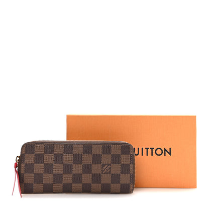 Louis Vuitton Damier Ebene Clemence Wallet Cherry 7 of 7