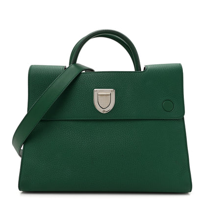 Christian Dior Grained Calfskin Diorever Flap Green 1 of 17