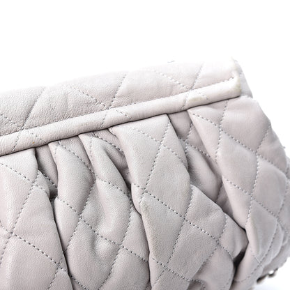 Chanel Washed Lambskin Quilted Medium Chain Around Messenger Grey 8 of 11
