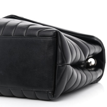 Saint Laurent Calfskin Y Quilted Monogram Medium Loulou Chain Satchel Black 10 of 10
