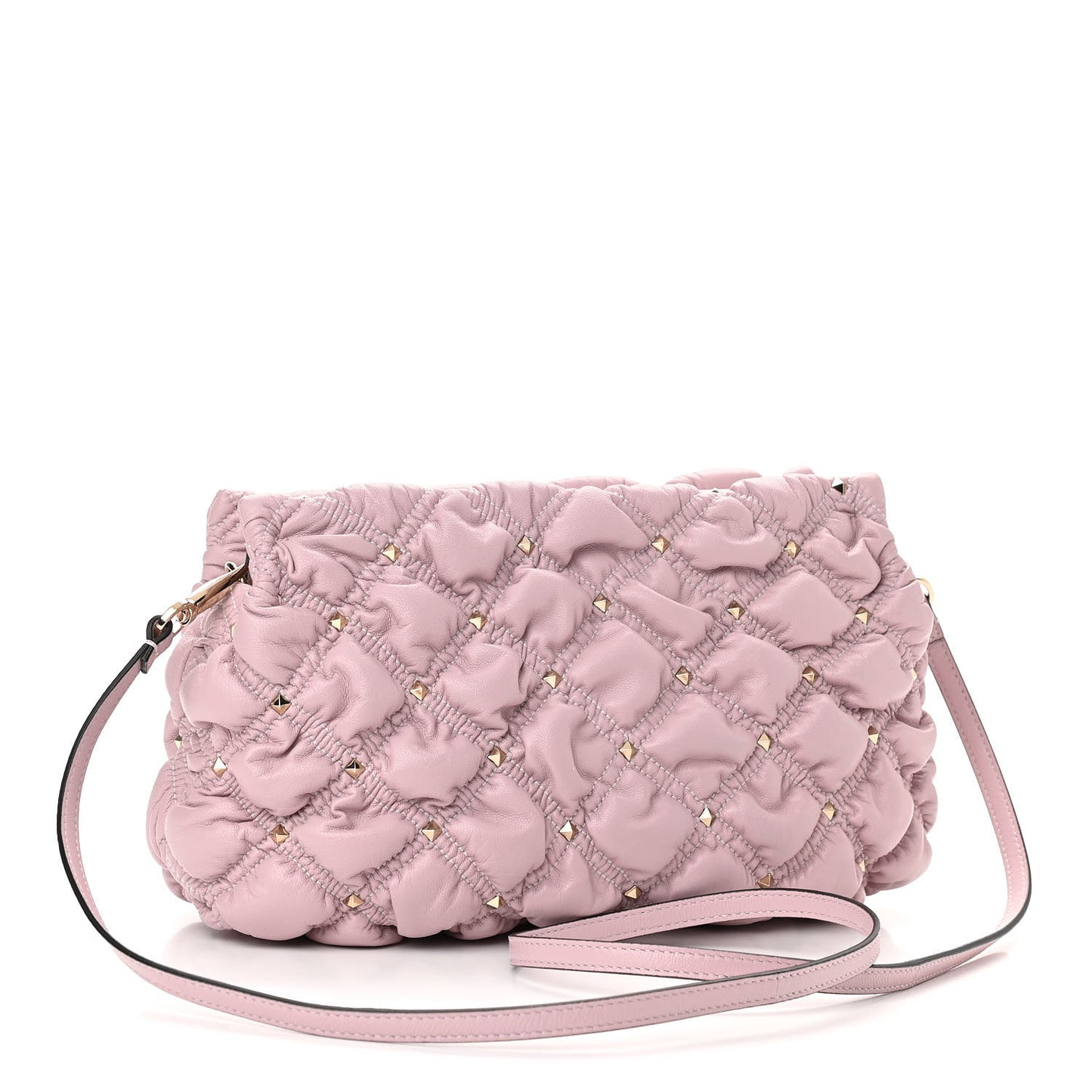 Nappa Spikeme Clutch Rose Quartz